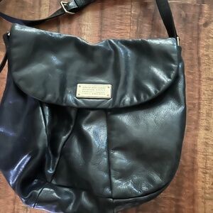 Authentic Black Marc Jacobs crossbody bag Leather